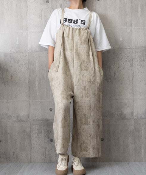 オールインワン サロペット ワンピース夏 ワイドパンツ 体型カバー キャミサロペット 楽ちんオーバーオール お洒落 ガウチョパンツ 韓国風 マタニティウェア 無地 77DL-001